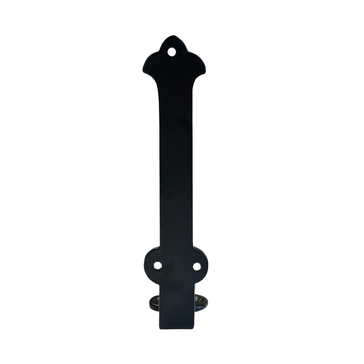 Slim Halfround Bracket, 7 inch, Black