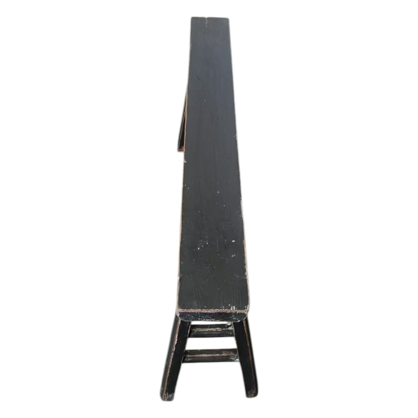 Antique Skinny Wooden Bench, Antique Black, Size 45-55 in