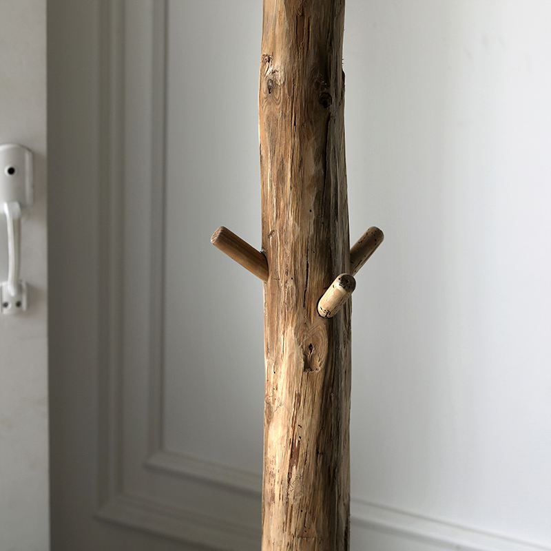 Reclaimed Pine Wooden Standing Coat Rack