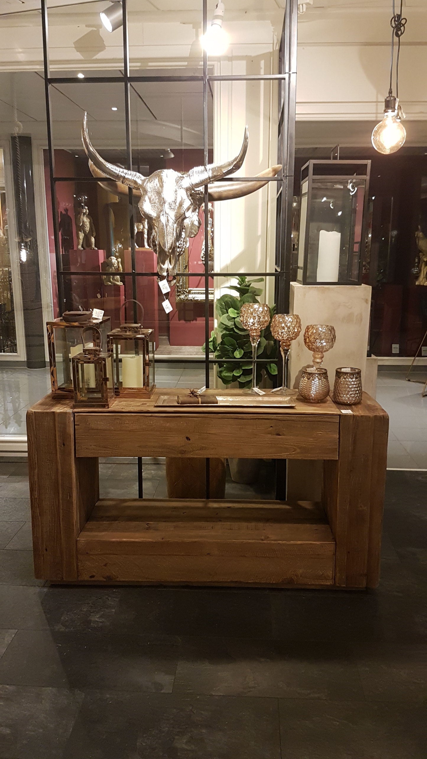 Recycled Pine Console Table