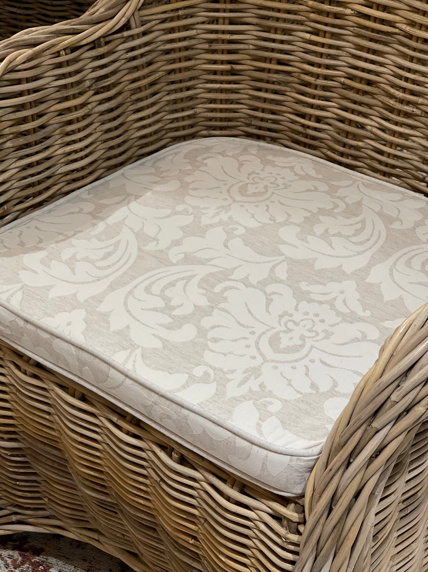 Rattan Arm Chair With Cushion