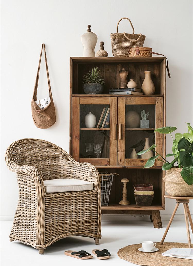 Rattan Arm Chair With Cushion