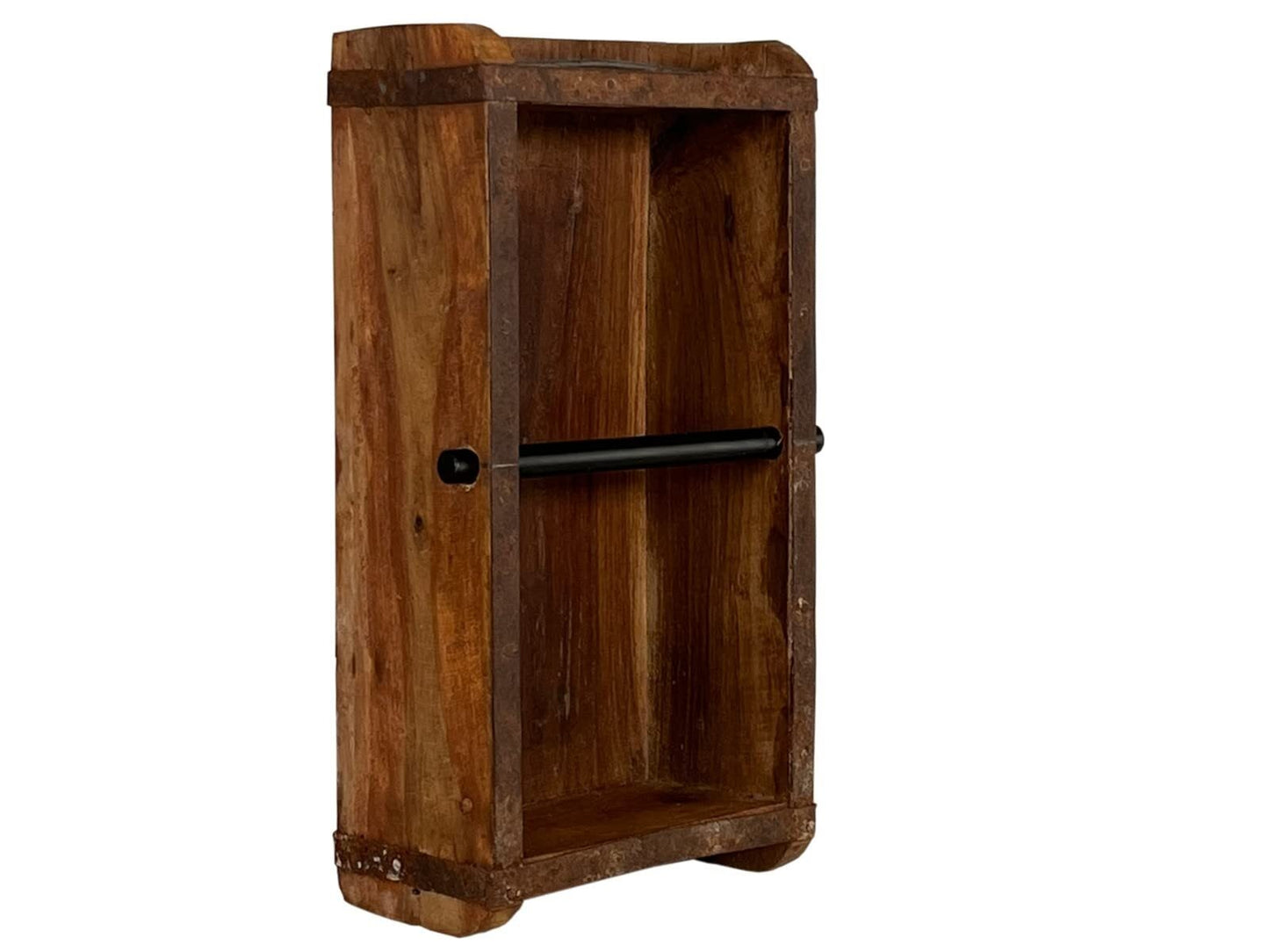 Wooden Brick Mould With Toilet Paper Holder