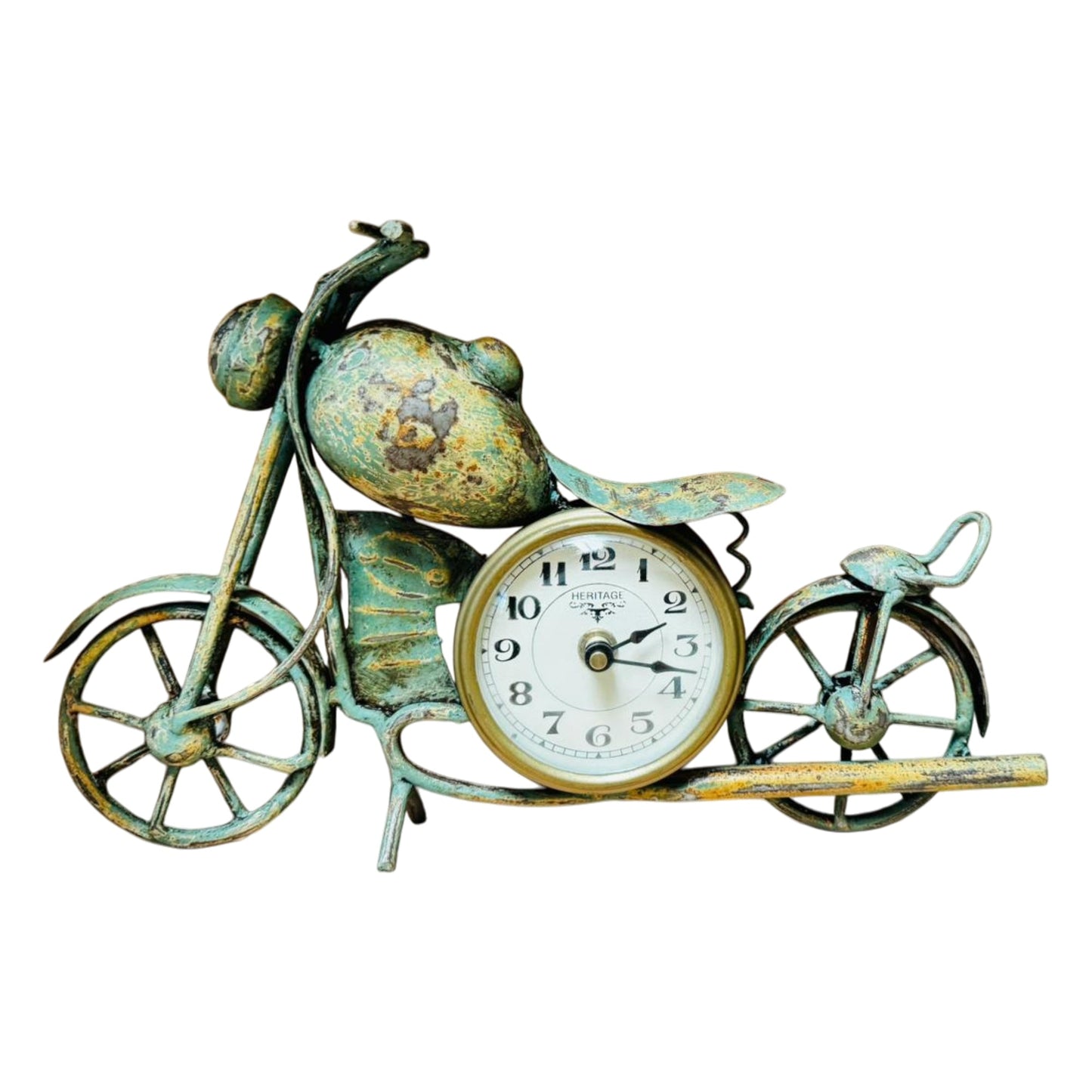 Rustic Motorcycle Desk Clock