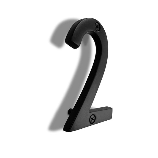 Aluminum Number 2, 4in, black