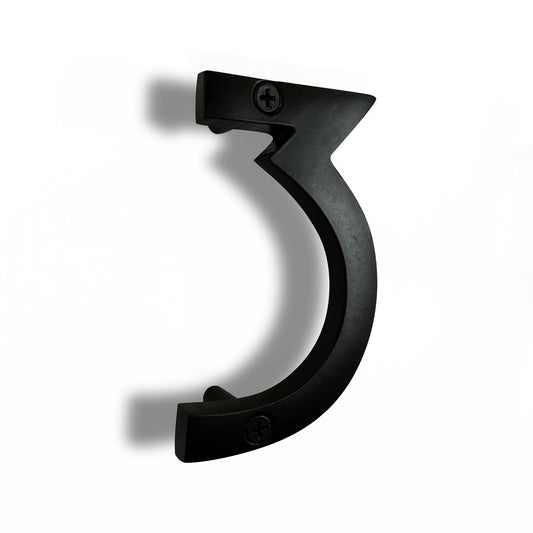 Aluminum Number 3, 4in, black