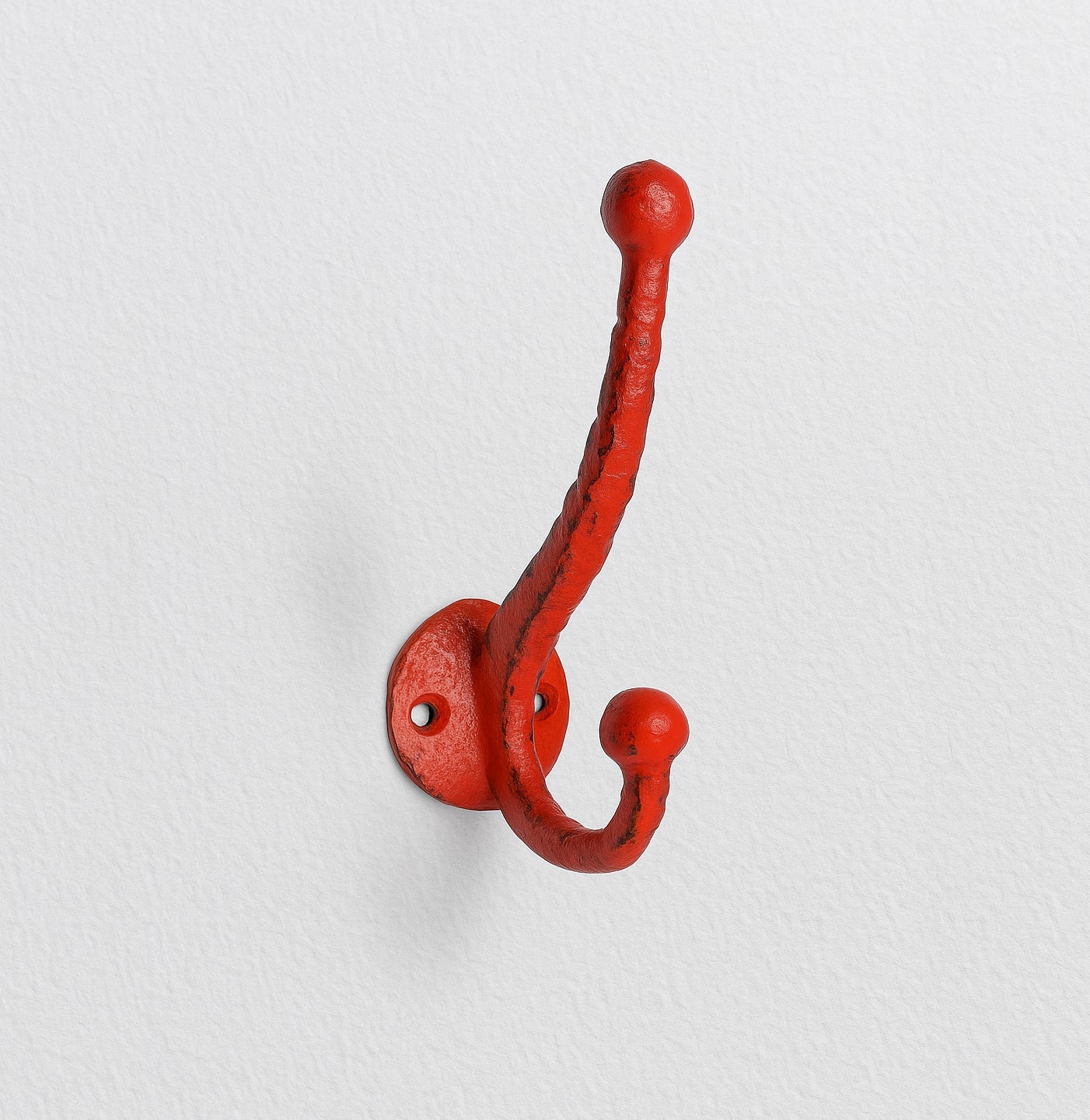 Double Hook Rustic Red