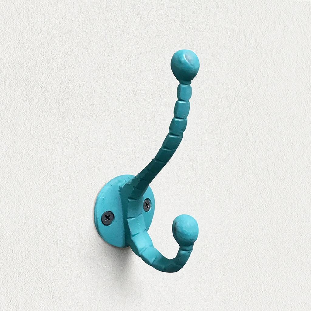 Double Hook Rustic Turquoise