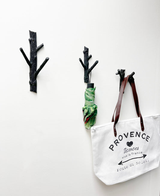 2 Branch Hook Sml black