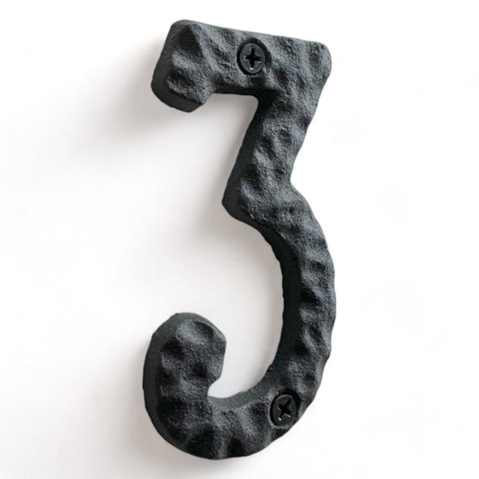Cast Iron Number 3, 4 inches (JS-RN4-3)