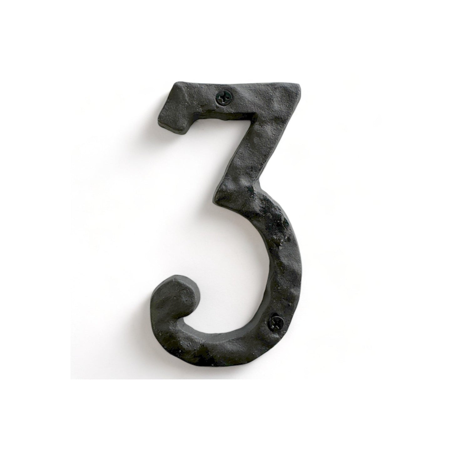 Cast iron number 3, 5.5 in (JS-RUSTICNUMBER-3)