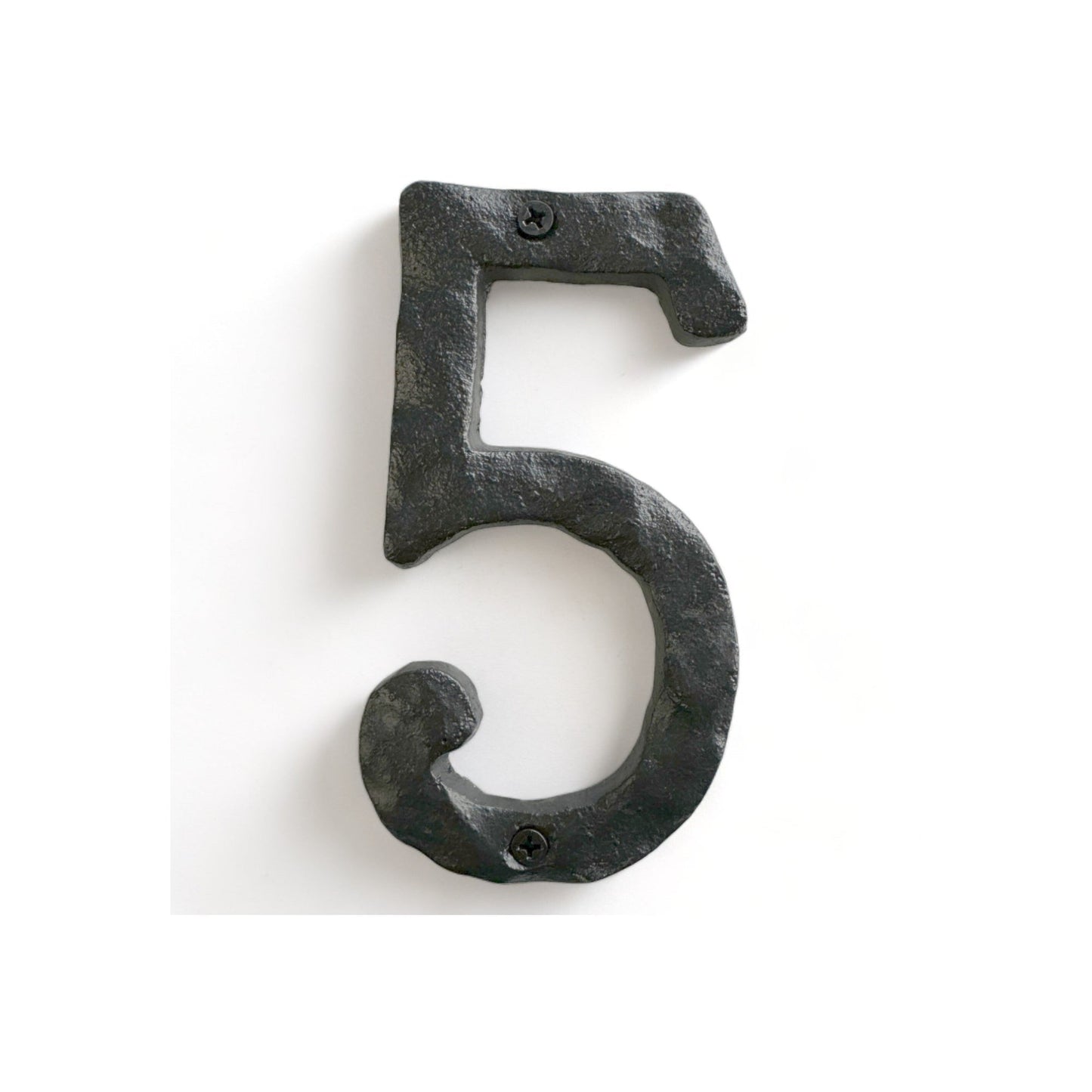 Cast iron number 5, 5.5 in (JS-RUSTICNUMBER-5)