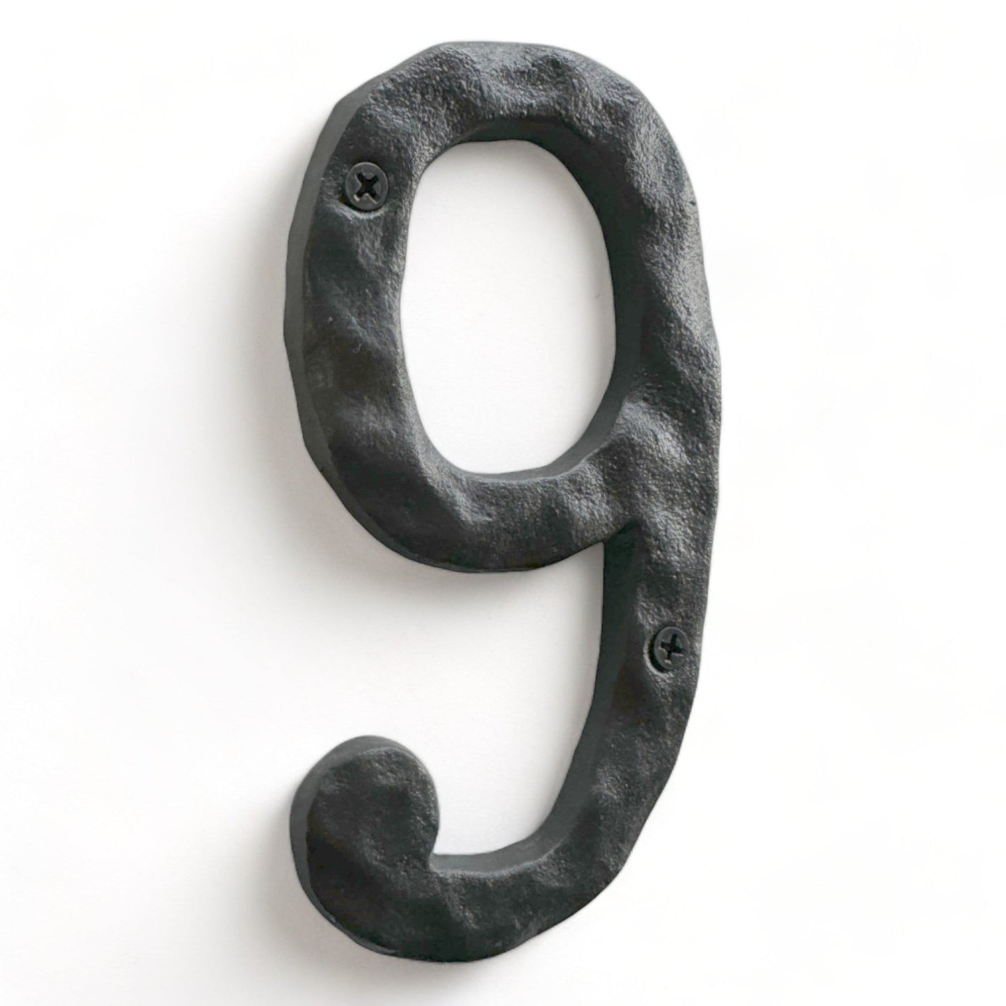 Cast iron number 6or9, 5.5 in (JS-RUSTICNUMBER-9)