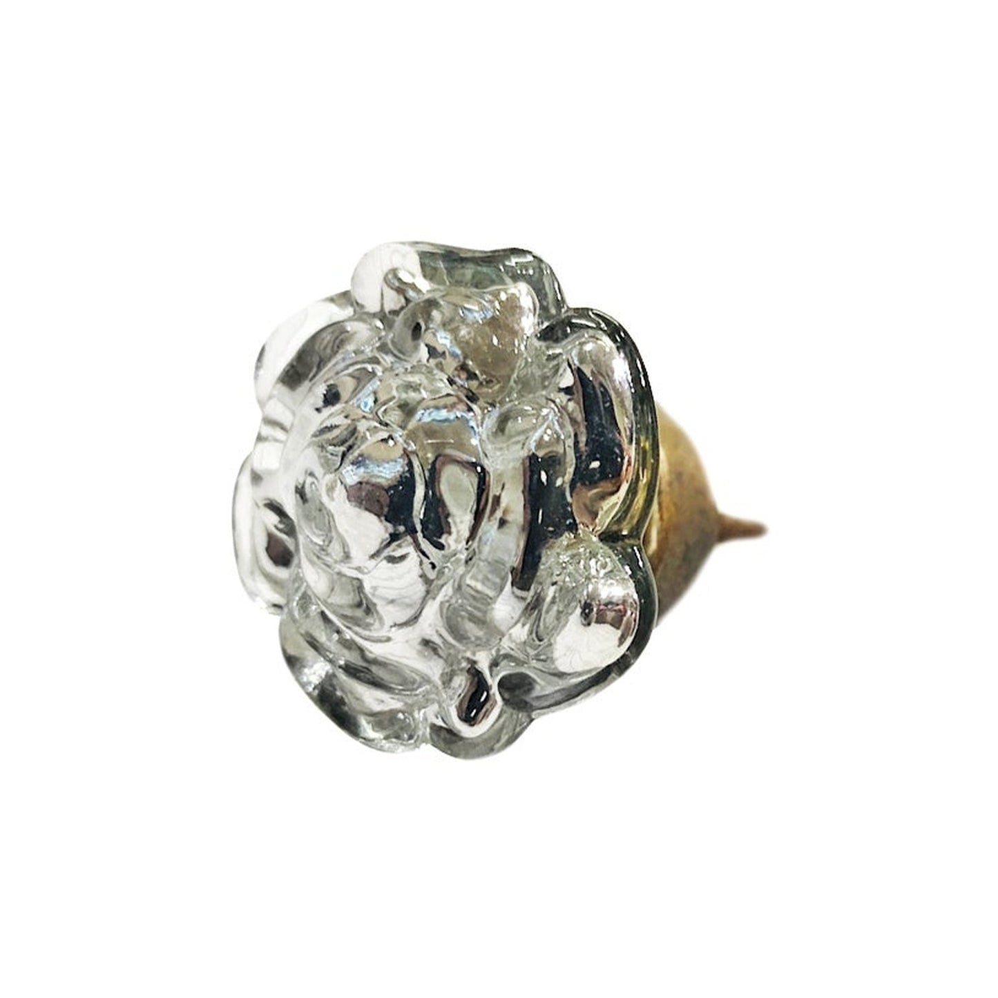 Water Rose Glass Knob