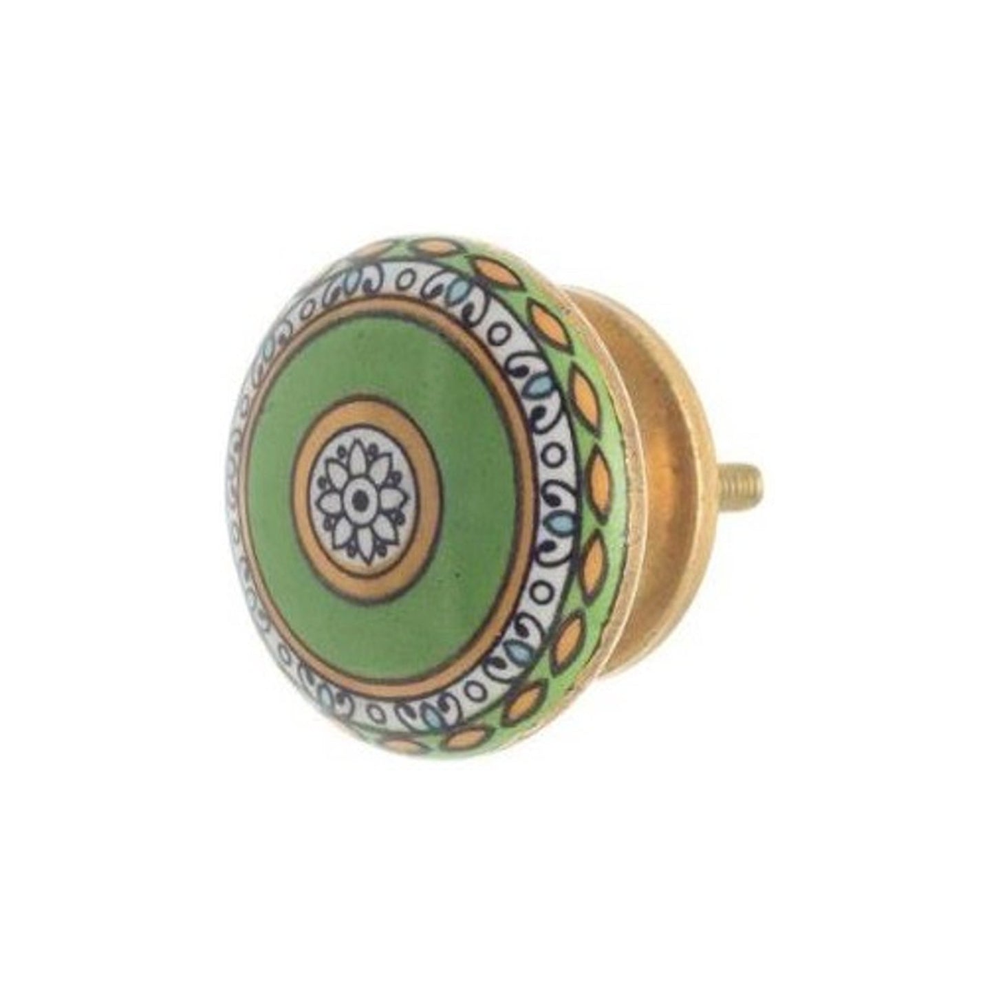 Ceramic Knob, Green