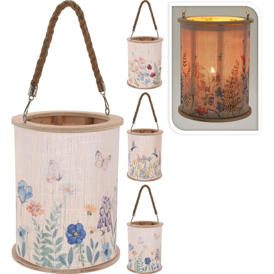 Azul Lantern Bamboo And Wood 3Ass (KI-1564)