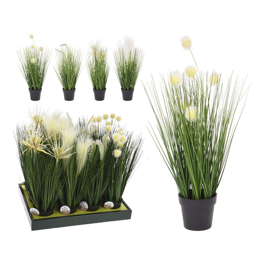 Deco Grass In Vase, Weight: 220 Gram, 4 Ass. Style