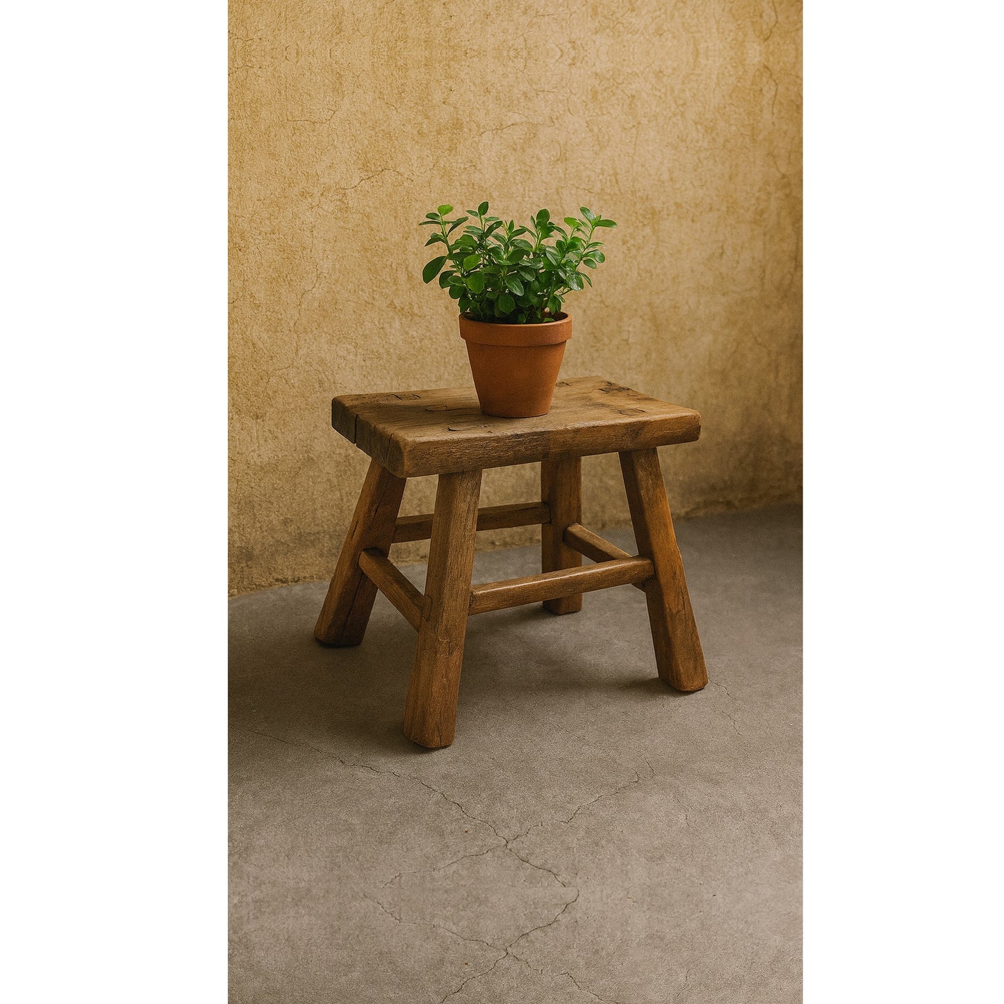 Rect. Antique Mini Stool *Assorted, Size May Vary*