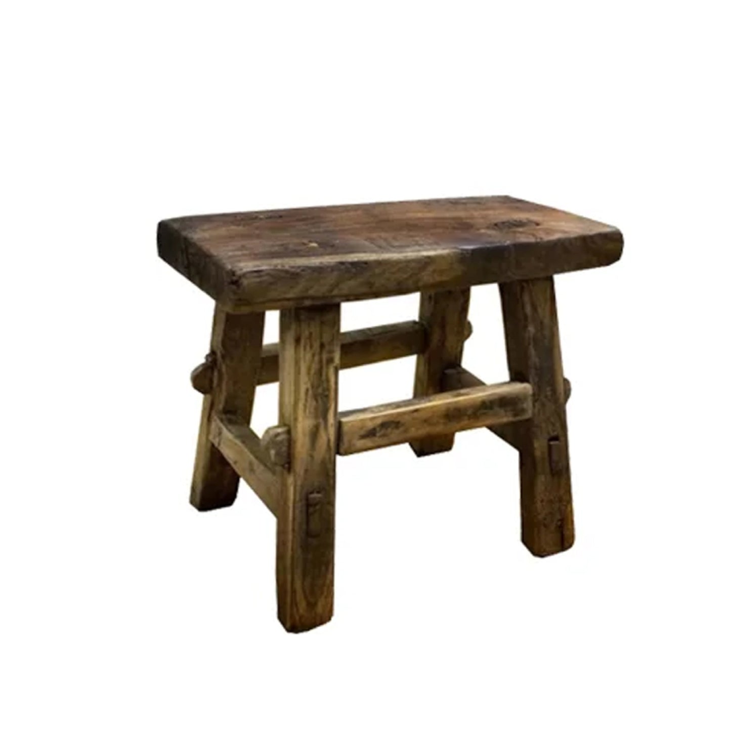Rect. Antique Mini Stool *Assorted, Size May Vary*