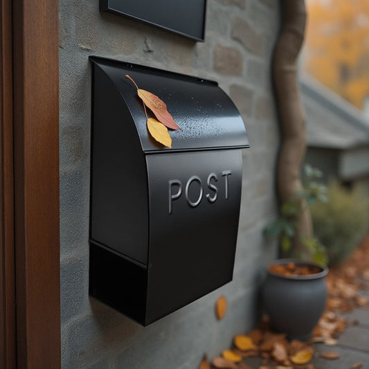 Milano Pointed Mailbox Black