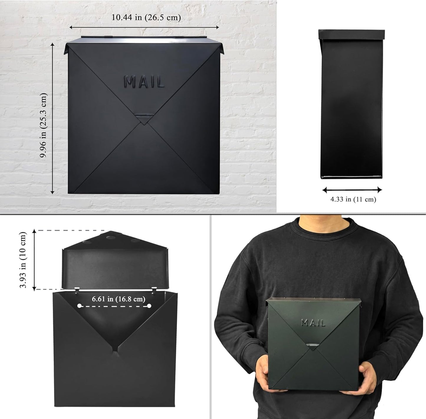 Chicago Mailbox Black