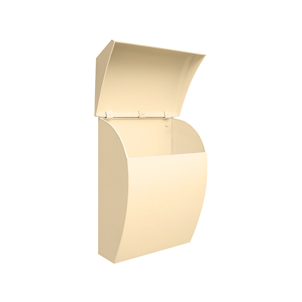 Bradly Steel Mailbox Cream