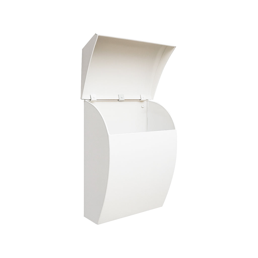 Bradly Steel Mailbox, Off White