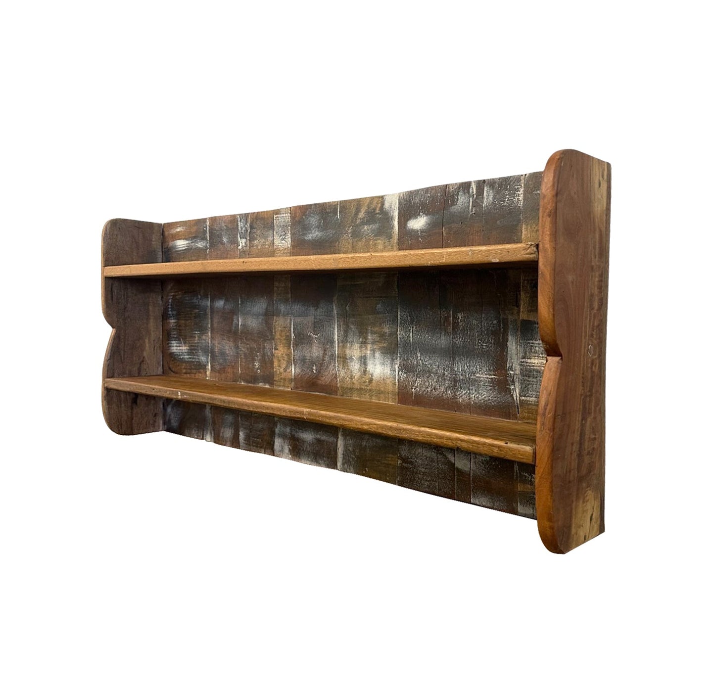 Wooden Wall Mounted Hook Rack With Shelf