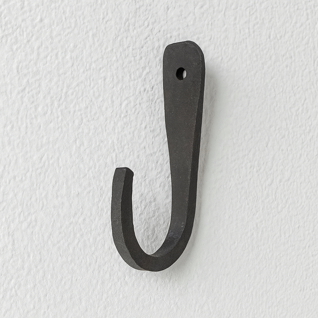 Hand-Forged Black Flat Hook
