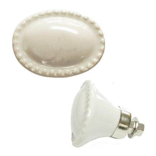 Ceramic Door Knob Oval, Last Chance