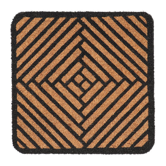 Doormat Coir Abstract Square