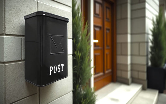 Serena Galvanized POST Mailbox (UH-1002BLK)