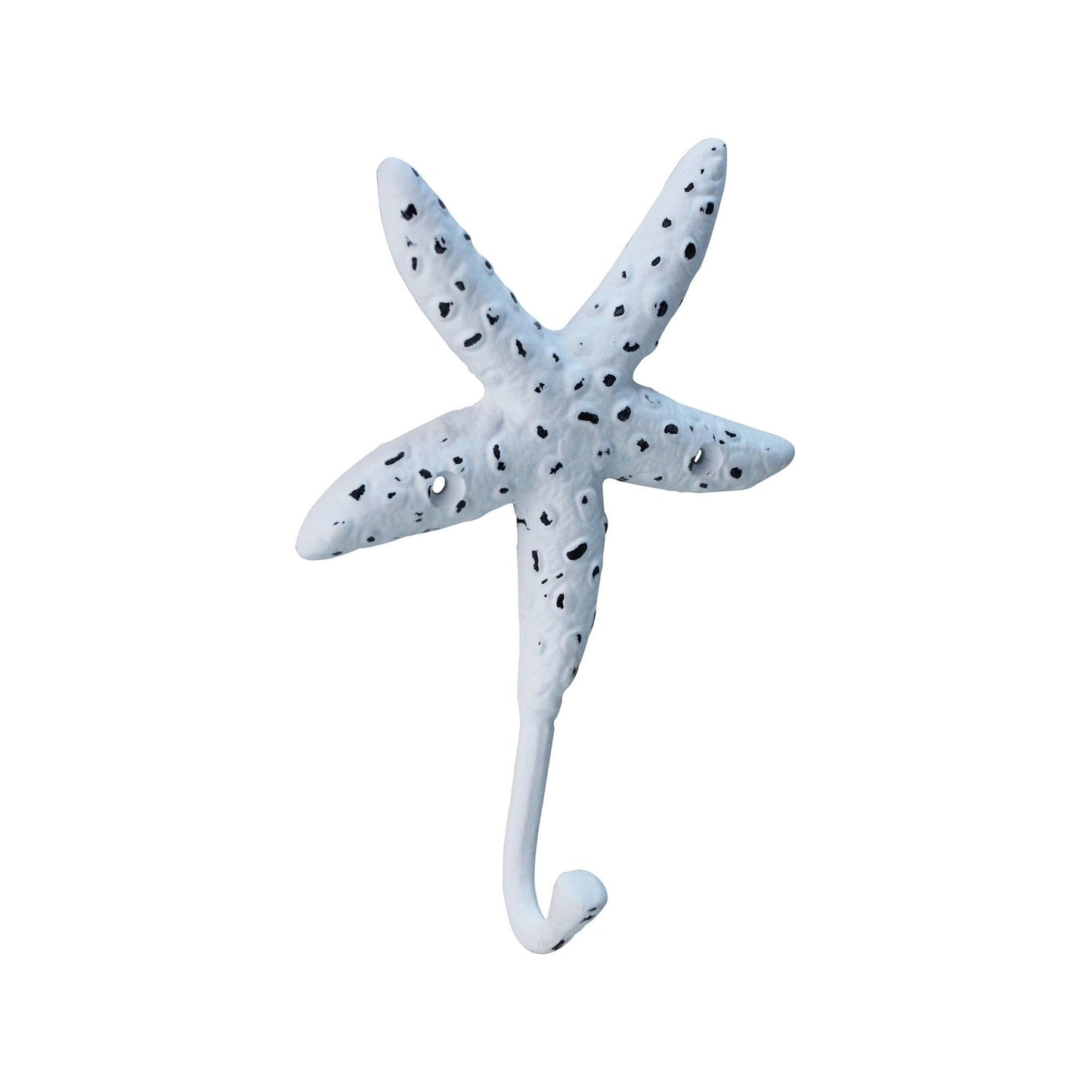 LARGE IRON STARFISH HOOK, WHITE