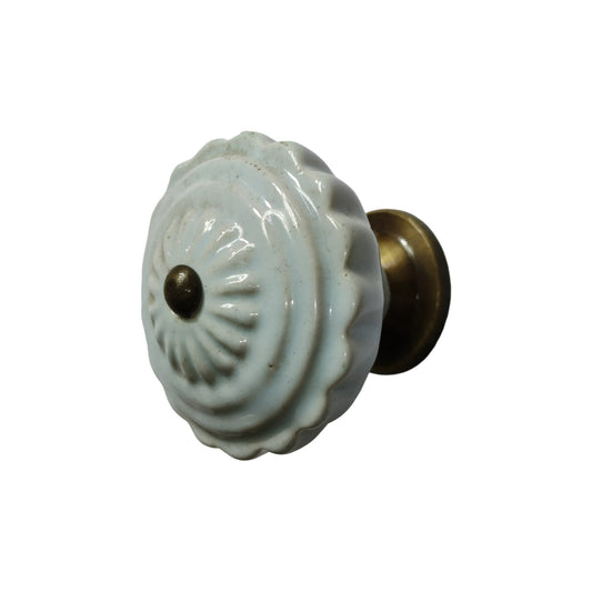 Ceramic Ivory Knob, Ivory
