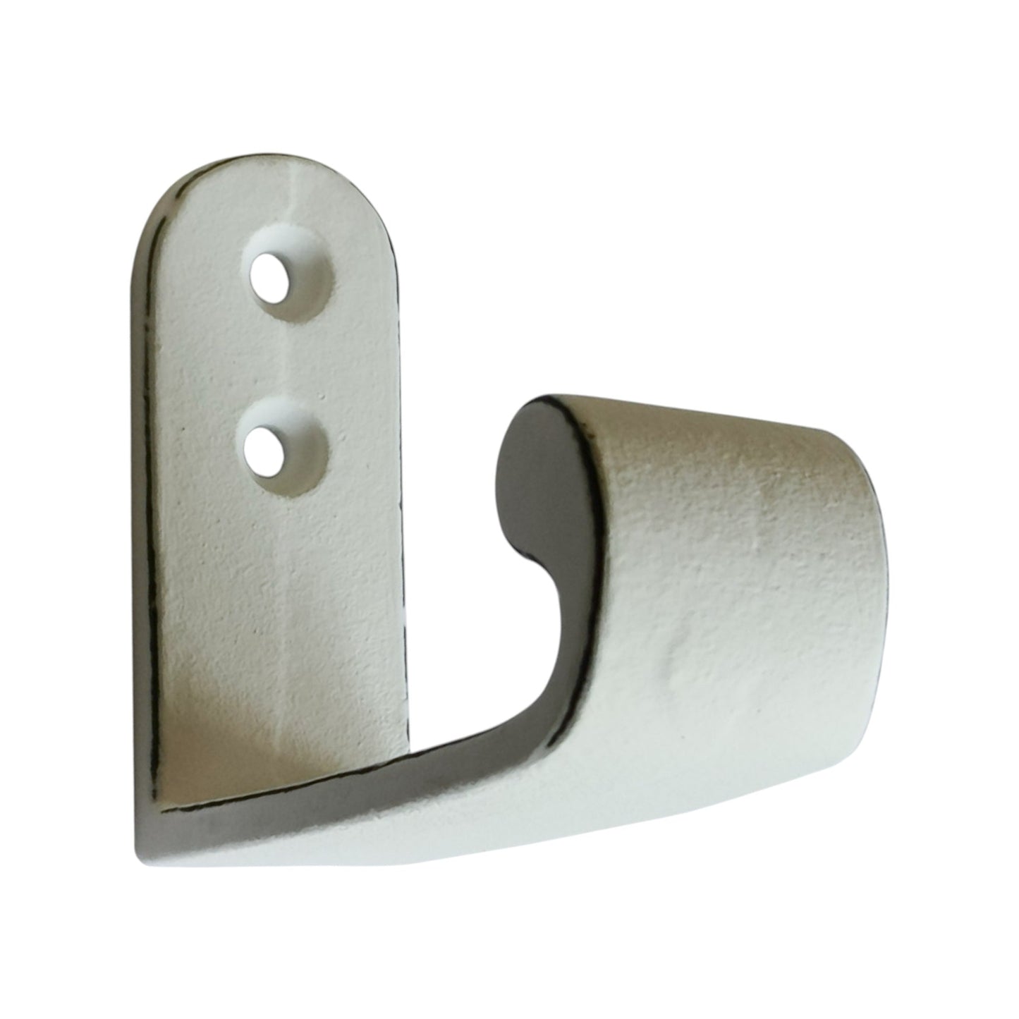 Sculptural Organic Wall Hook, Distressed White