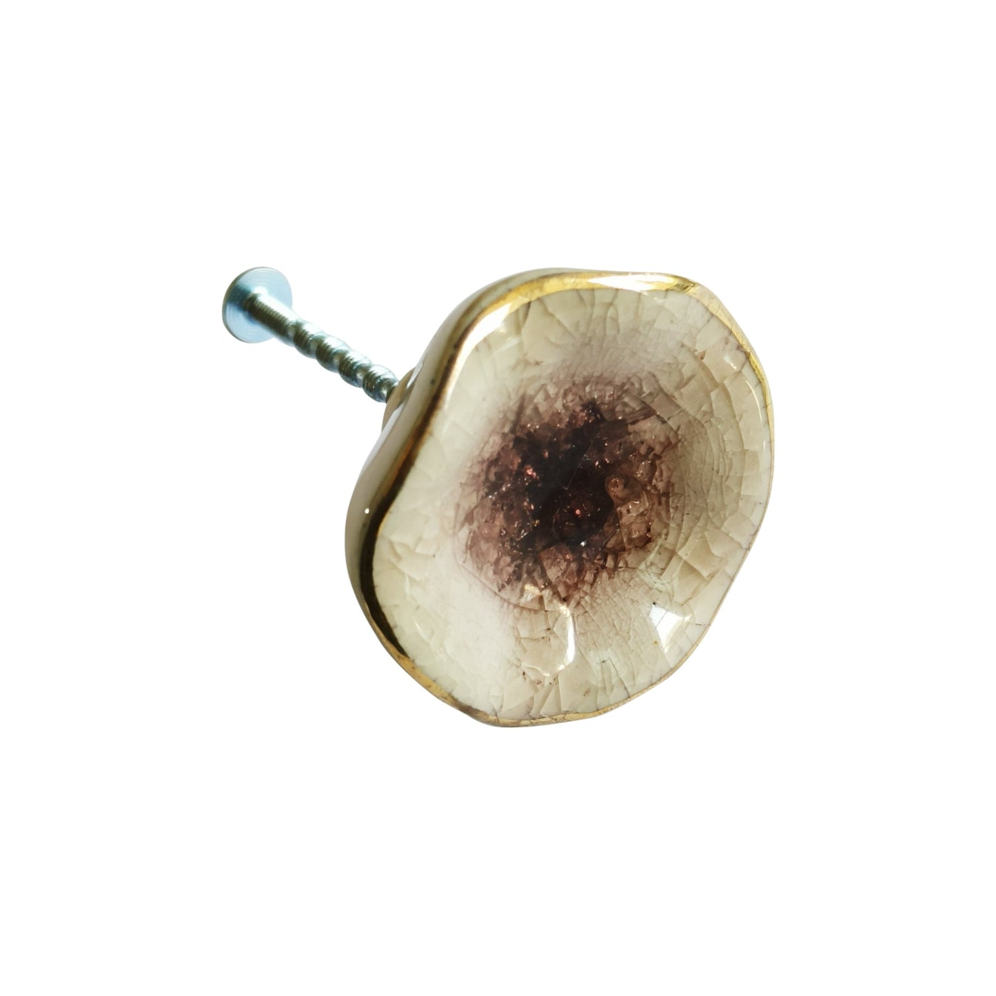 Poppy Flower Ceramic Knob, Ceramic