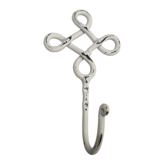 Single Hook, Iron, White Distress (VE-2507)