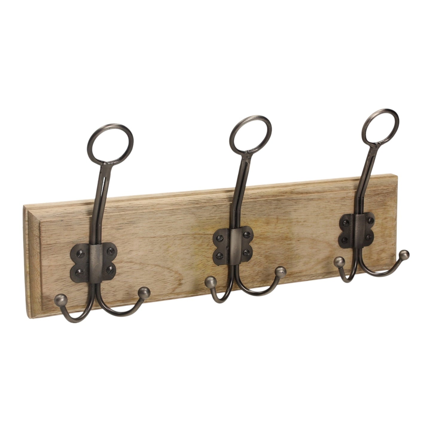 15" Hook Rack with 3 Hooks