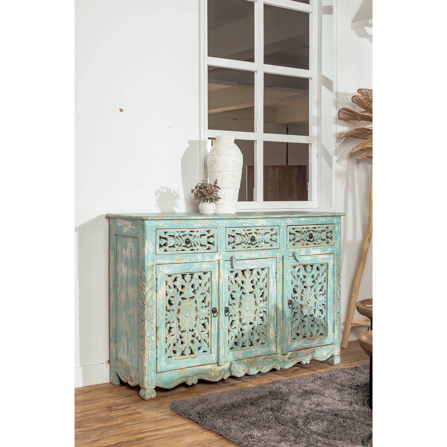 Wooden Carved Sideboard