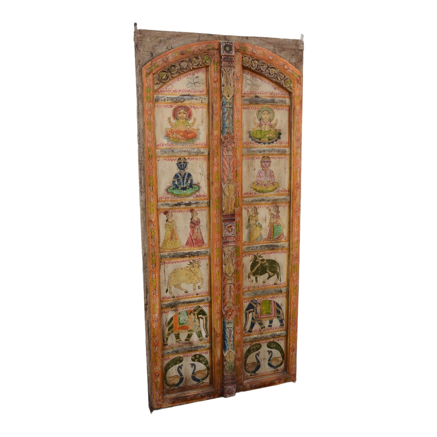 Old Door Hand Painter Wall Panel (VV-23193)