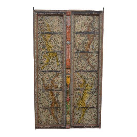 Old Door Hand Painter Wall Panel (VV-23219)