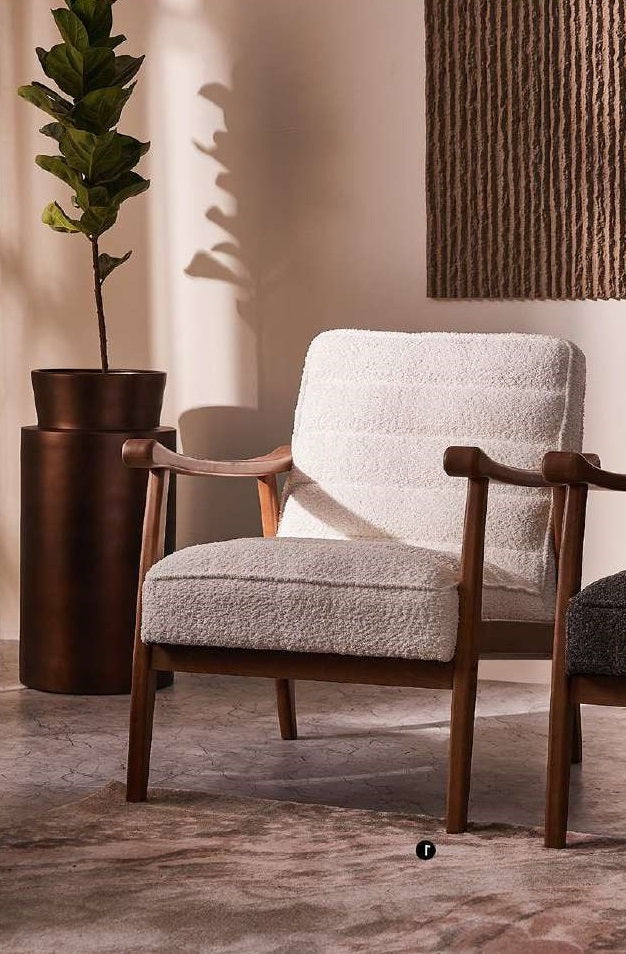 Petal Path Armchair, White