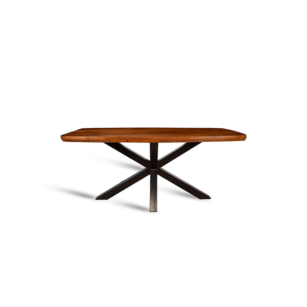 Crispio Wooden Dining Table, Brown