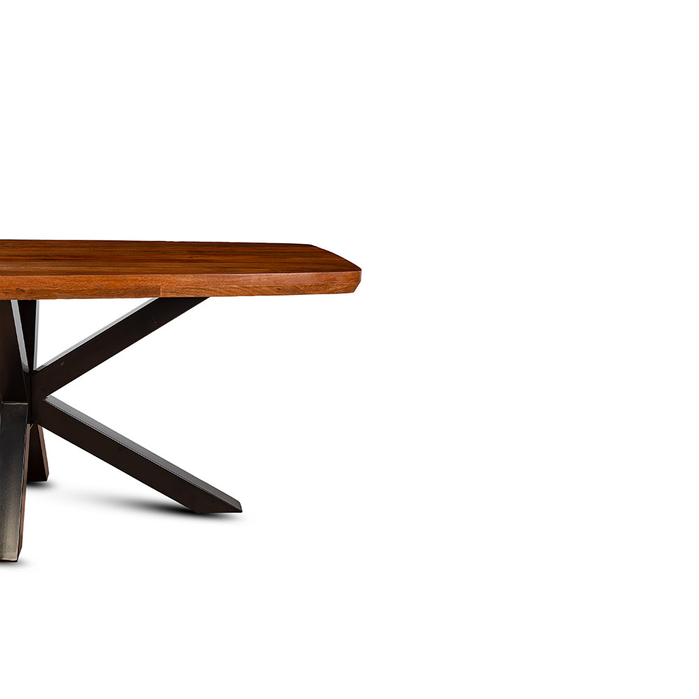 Crispio Wooden Dining Table, Brown