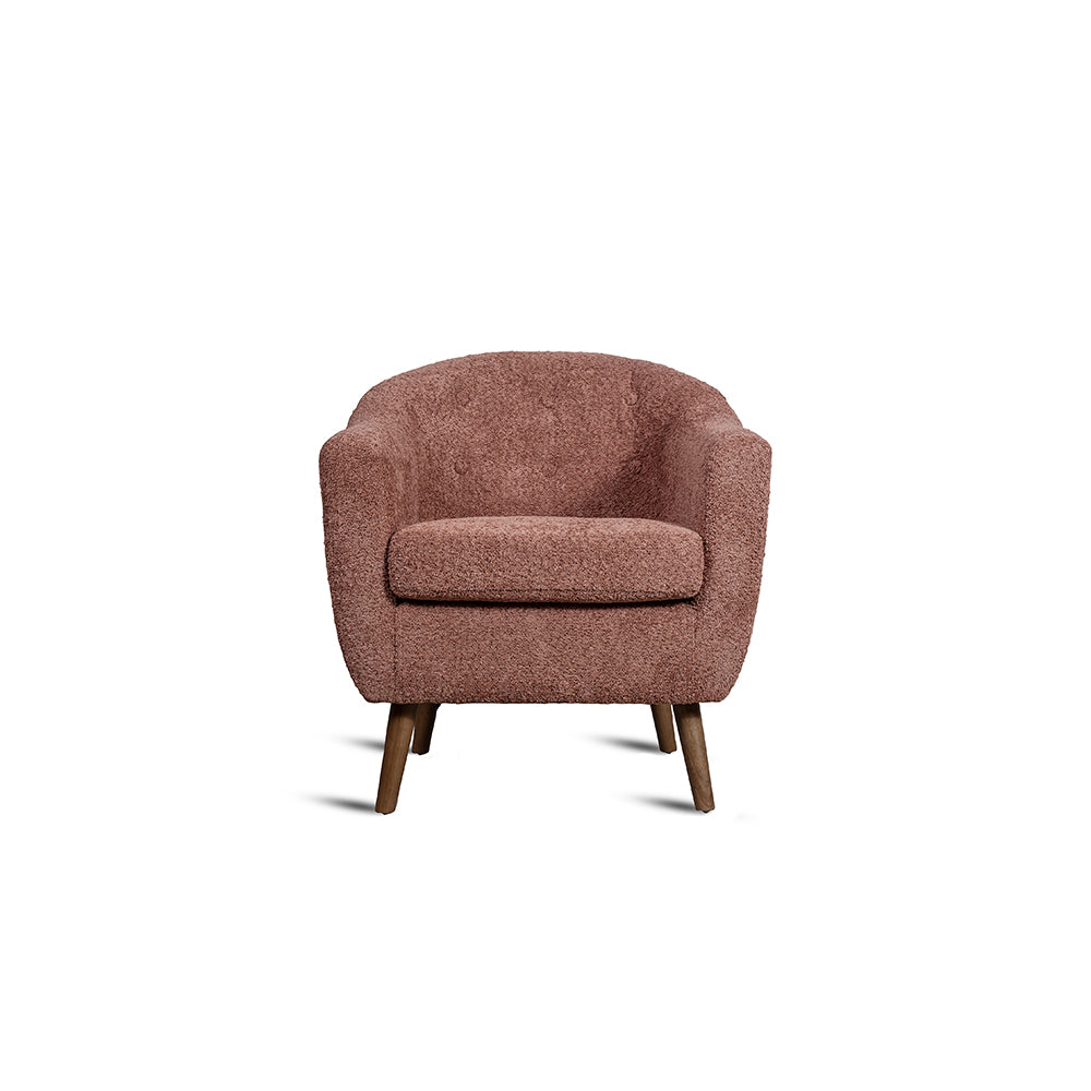 Felix Faux Chair, Dusty Rose Brown