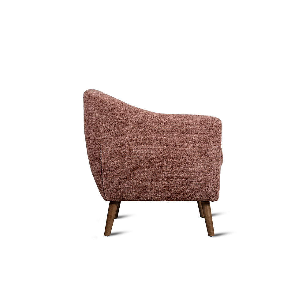 Felix Faux Chair, Dusty Rose Brown