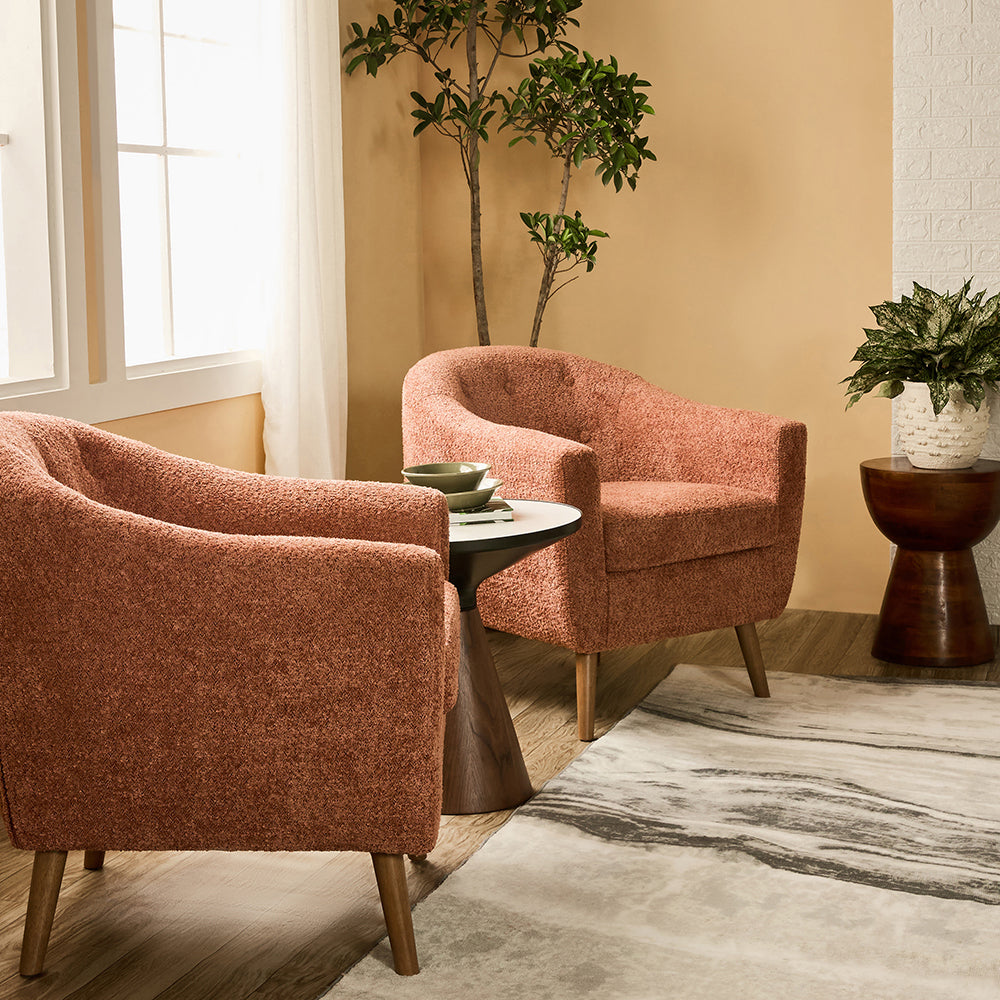Felix Faux Chair, Dusty Rose Brown