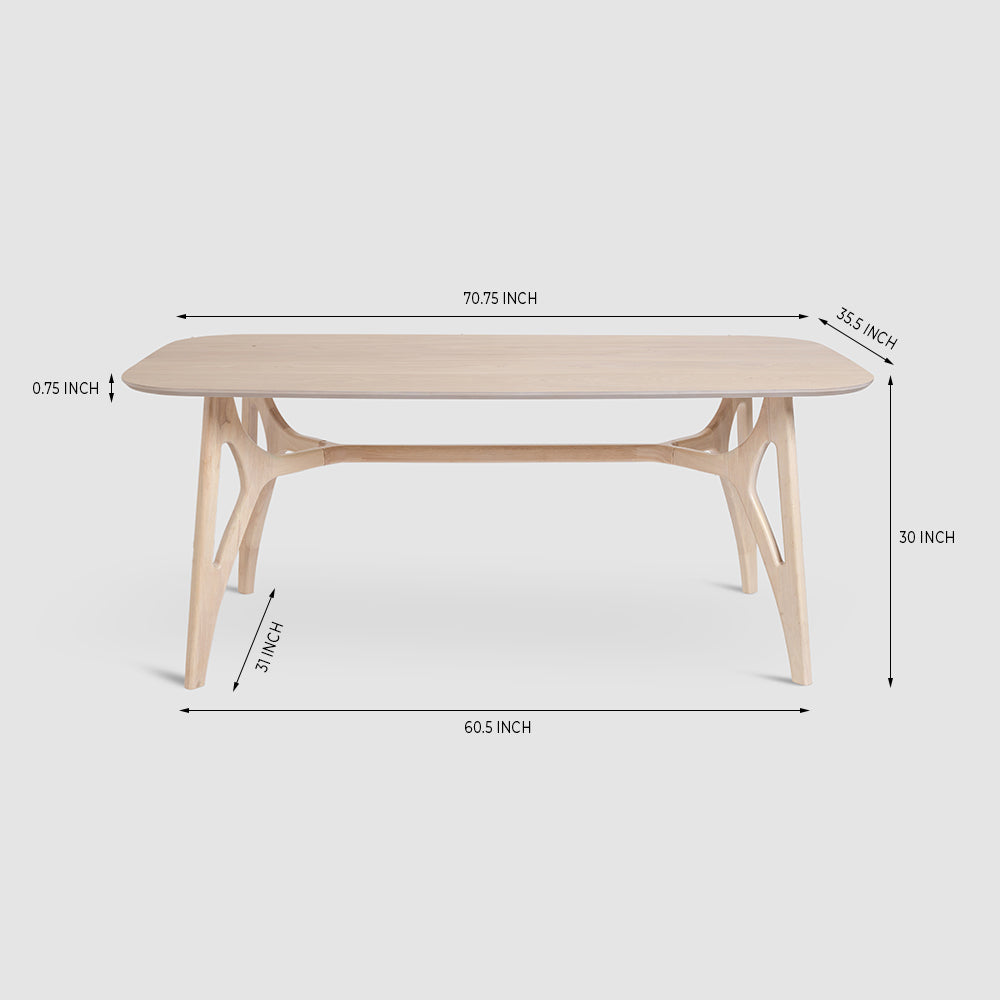 Olivia Judd Dining Table, White Oak