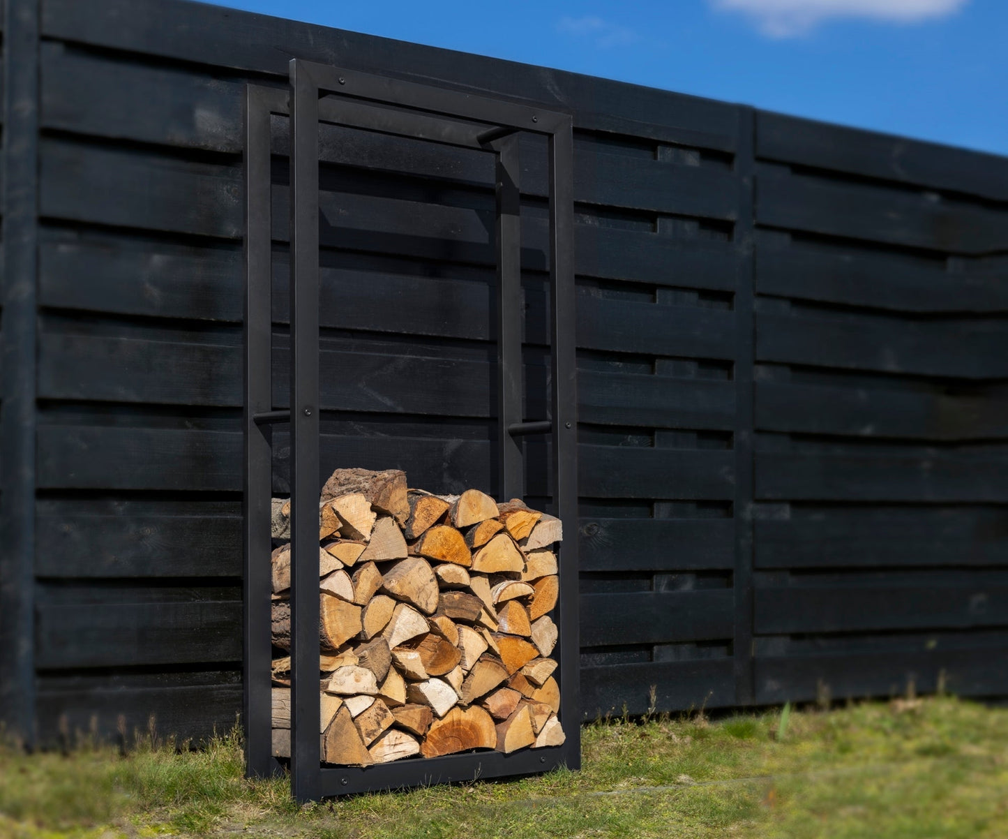 Wood Storage Black L