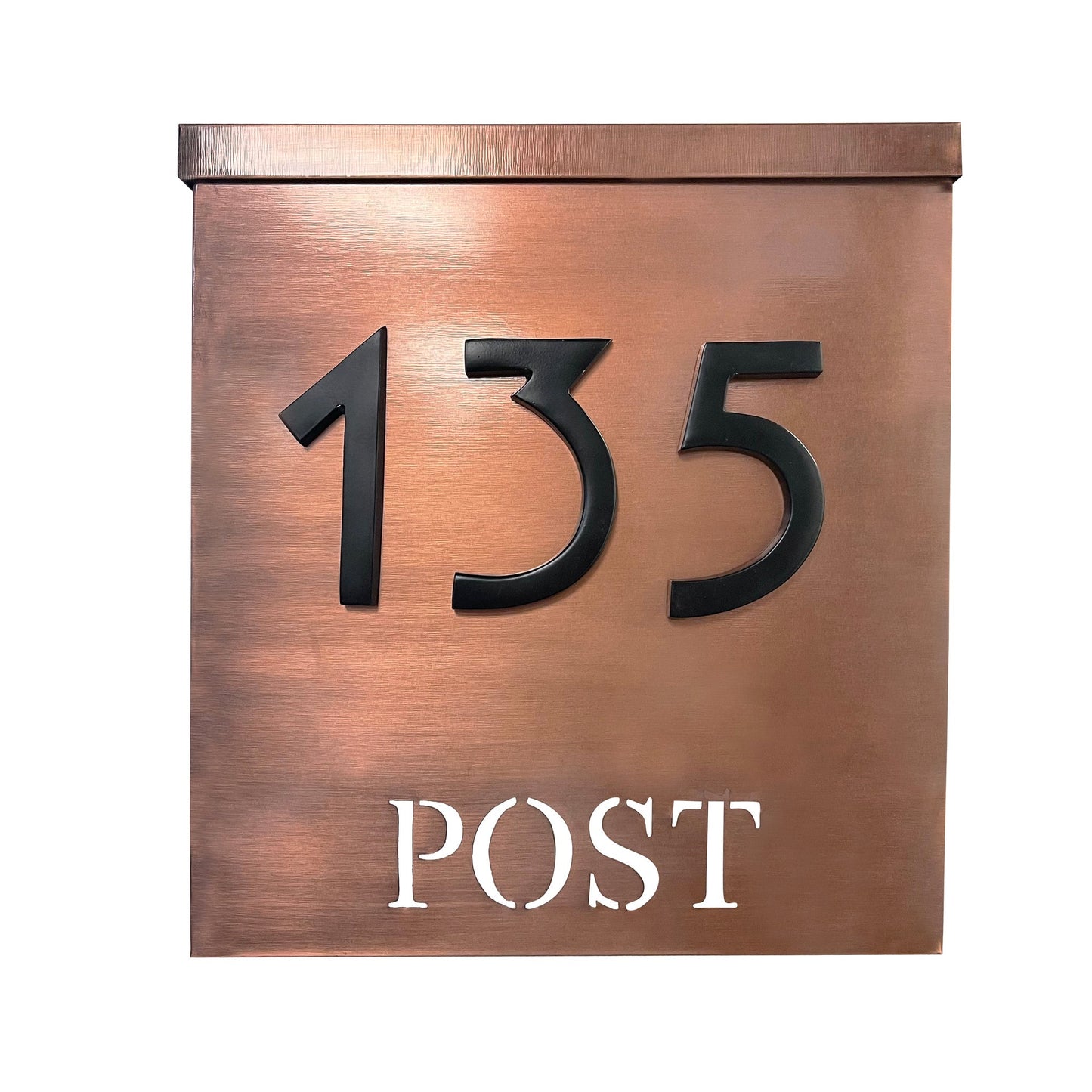 Magnetic Aluminum House Number #1, 4 in, Black